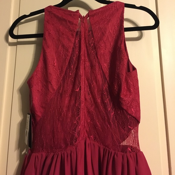 NWT Red Lace A-Line Dress - Picture 6 of 6